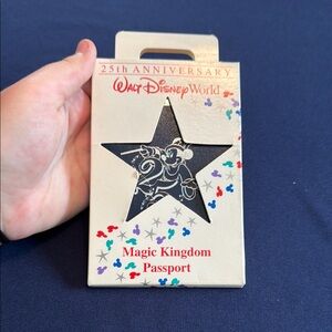 Disney 25th Anniversary Magic Kingdom Passport - Black and Silver
